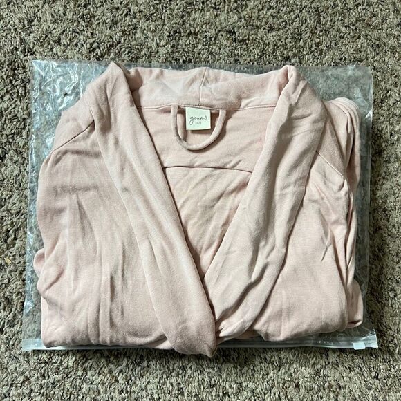 NWT Goumi Kids Mom Rose Robe XS/S Womens Bamboo Organic Cotton Pink Pockets - Picture 3 of 4